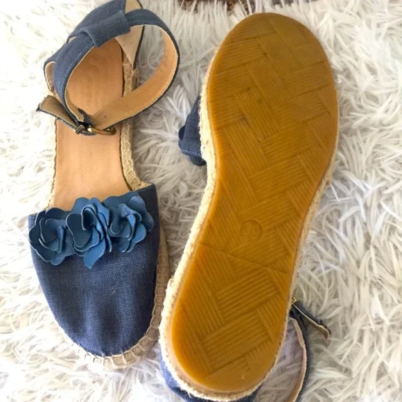 Anthropologie Cape Cod Espadrille Sandals Twee Coastal - Picture 8 of 10